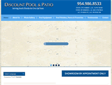 Tablet Screenshot of discountpoolandpatio.com